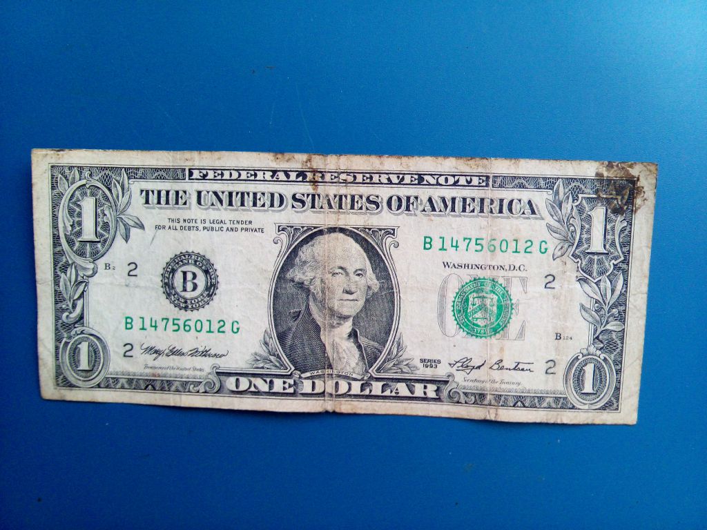 Один доллар 1993 г.  - Нью - Йорк / В /   США - фото фото фото 0