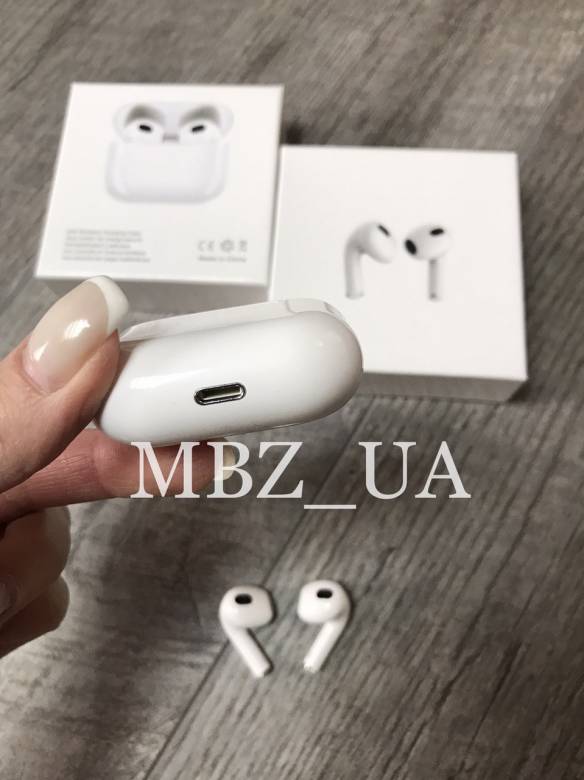 Наушники AirPods 3 Bluetooth, Белые для iPhone и Android - фото фото фото 6