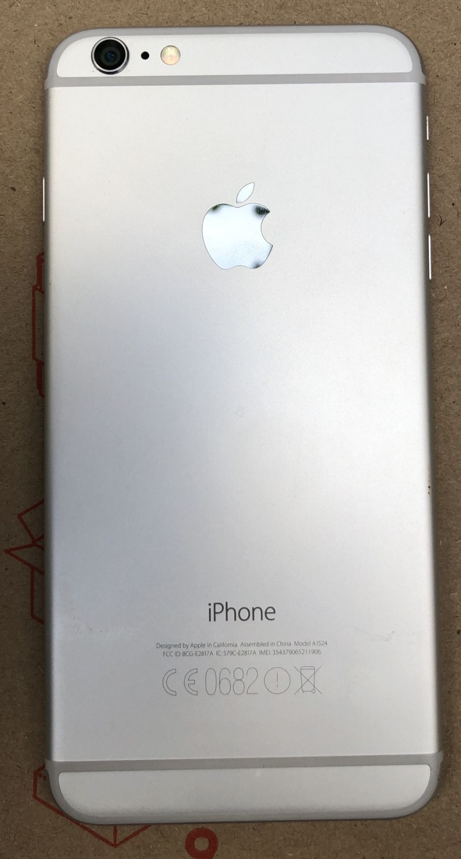 Apple iPhone 6 Plus 128GB Silver    (Model A1524) - фото фото фото 1