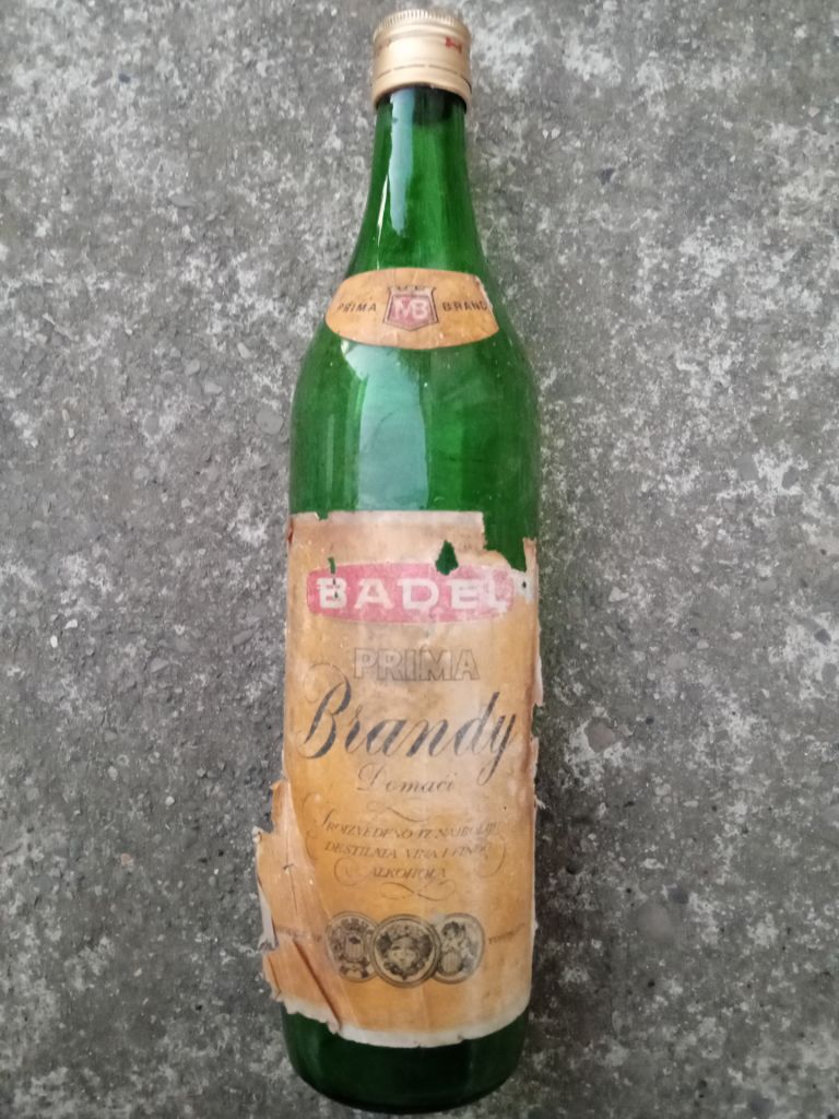 бутылка Badel prima Brandy Yugoslavia - фото фото фото 2