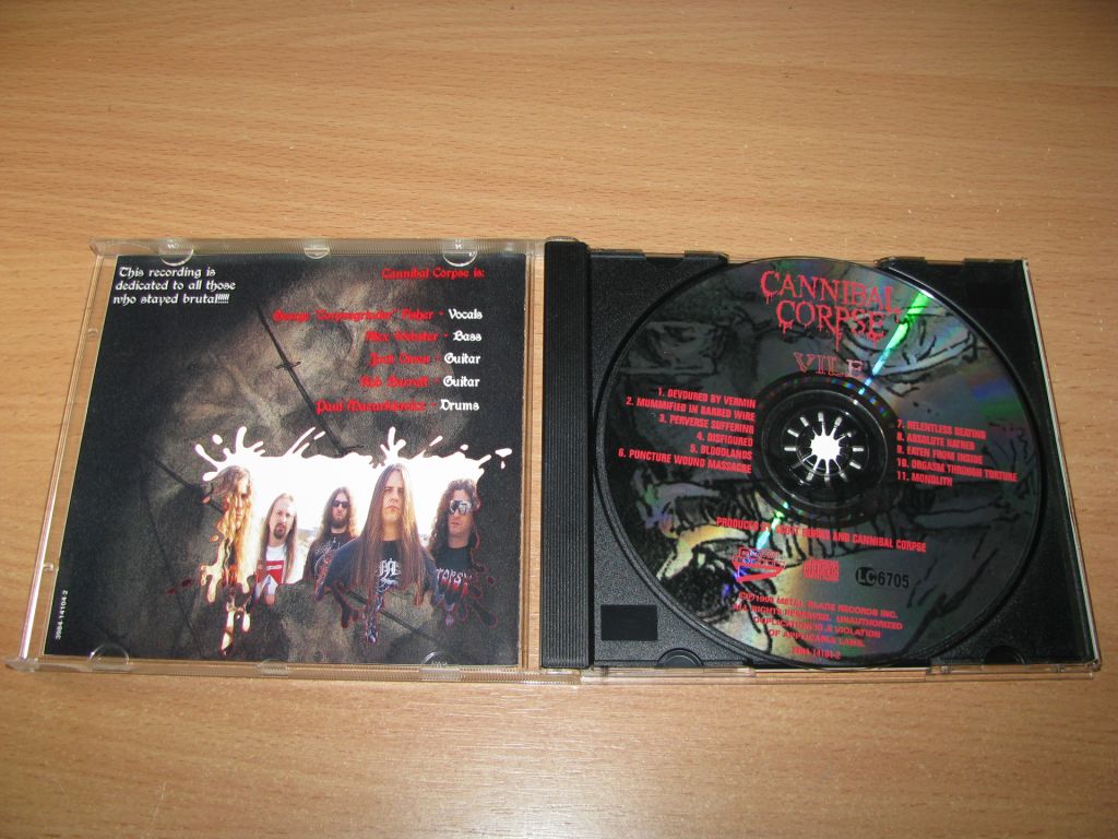 CANNIBAL CORPSE - Vile  (1996 Metal Blade 1st press) - фото фото фото 1