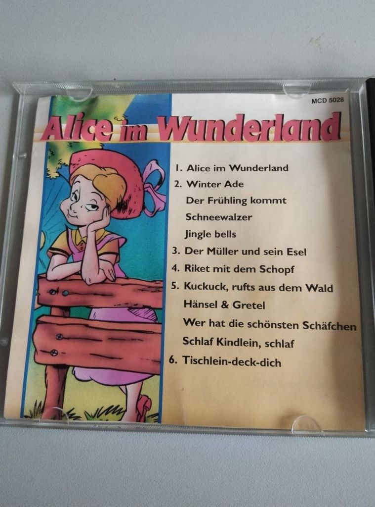 Alice im Wunderland – Märchen und Lieder  (CD, німецькою, 1995) - фото фото фото 3