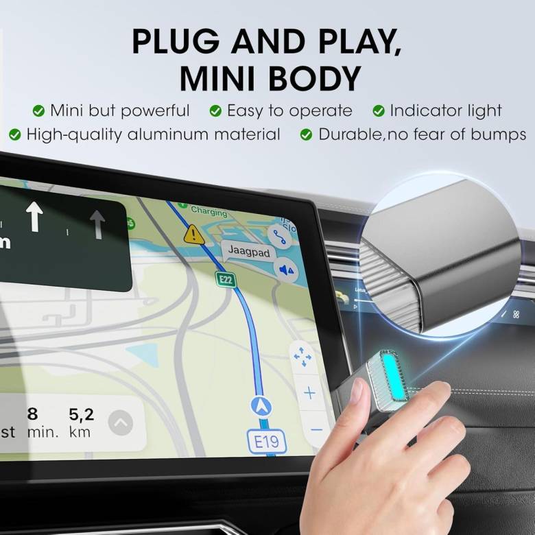 Беспроводной адаптер Carplay FEisca для Apple, превращает проводной адаптер Carplay в беспроводной д - фото фото фото 5