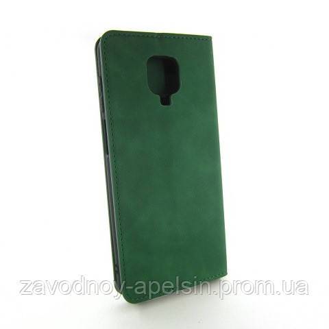 Чехол книжка Xiaomi Redmi Note 9 pro 9S Premium (зеленый) - фото фото фото 1