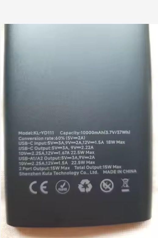 Power bank kuulaa 20000 mah 22,5 w - фото фото фото 7