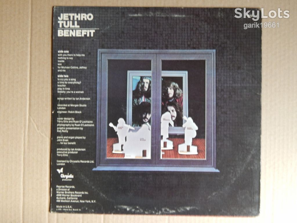 Jethro Tull ‎– Benefit   (Reprise Records ‎– RS 6400, US) EX+/NM- - фото фото фото 1