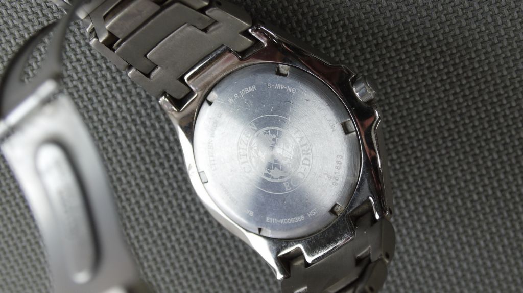 Годинник TITANIUM CITIZEN Eco-Drive 100м. дата серый циферблат №2 Вживане - фото фото фото 5