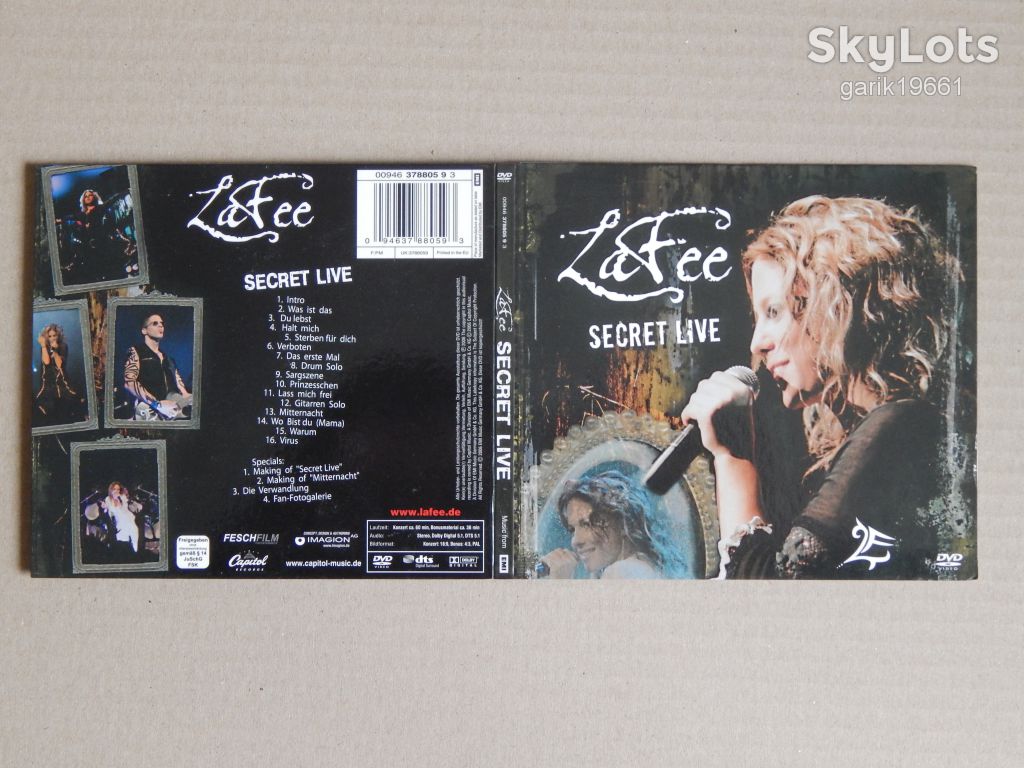 LaFee ‎– Secret Live (DVD, Unofficial Release, Digipack) - фото фото фото 2