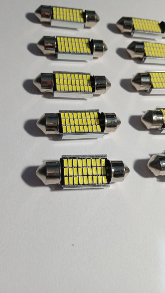 Светодиодная лампа 27SMD 12V 36мм   (качество) - фото фото фото 2