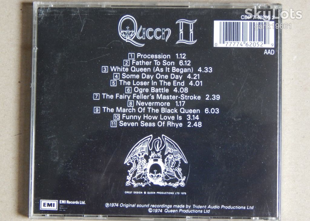 Queen – Queen II  (EMI ‎– CDP 7 46205 2, EU) - фото фото фото 1