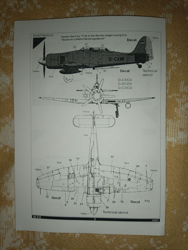 AMG 48610 Sea Fury T (T)20 DLB, 1/48 - фото фото фото 3
