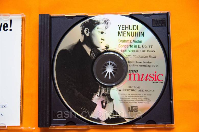 Музичний диск CD. BRAHMS - Violin Concerto 1997 - фото фото фото 4