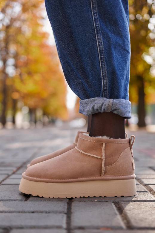 Ugg Classic Ultra Mini Platform Beige 38 - фото фото фото 0