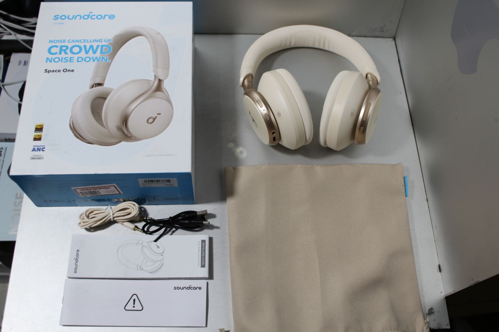 Наушники №860  Anker Soundcore Space One Wireless Headphones 40H ANC - фото фото фото 1