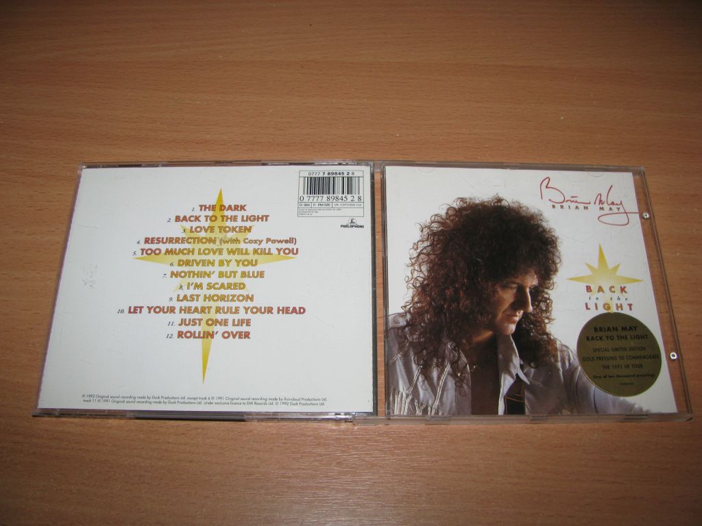 BRIAN MAY - Back To The Light     (1993 Parlophone, 1st press, UK) - фото фото фото 0