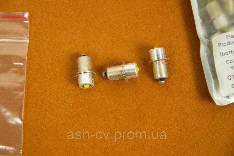 Лампочка, для, ліхтарика, 4-24V, 3W, LED, P13.5, P13.5S, PR2 - фото фото фото 1
