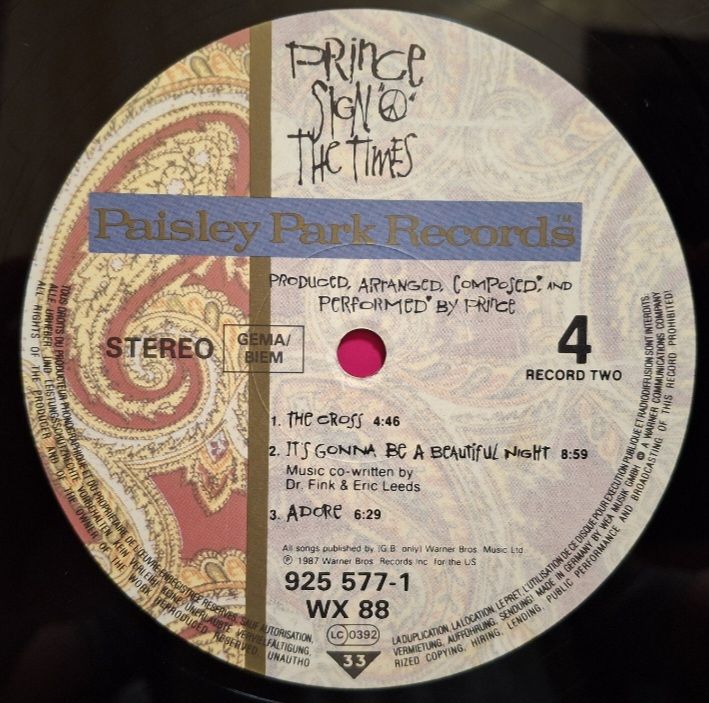 Prince - Sign "O" The Times - 1987.  (2LP). 12. Vinyl. Пластинки. Germany. - фото фото фото 9