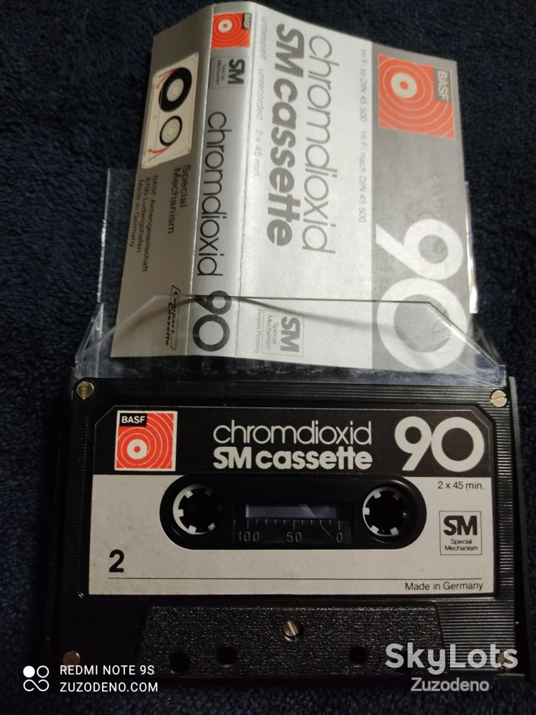 S/F Аудио кассета BASF  Cromdioxid SM cassette 90 - фото фото фото 2