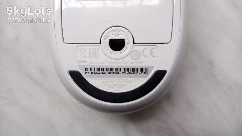 МЫШКА БЕСПРОВОДНАЯ MICROSOFT WIRELESS  MOUSE 5000 БЕЗ ПРИЕМНИКА - фото фото фото 7