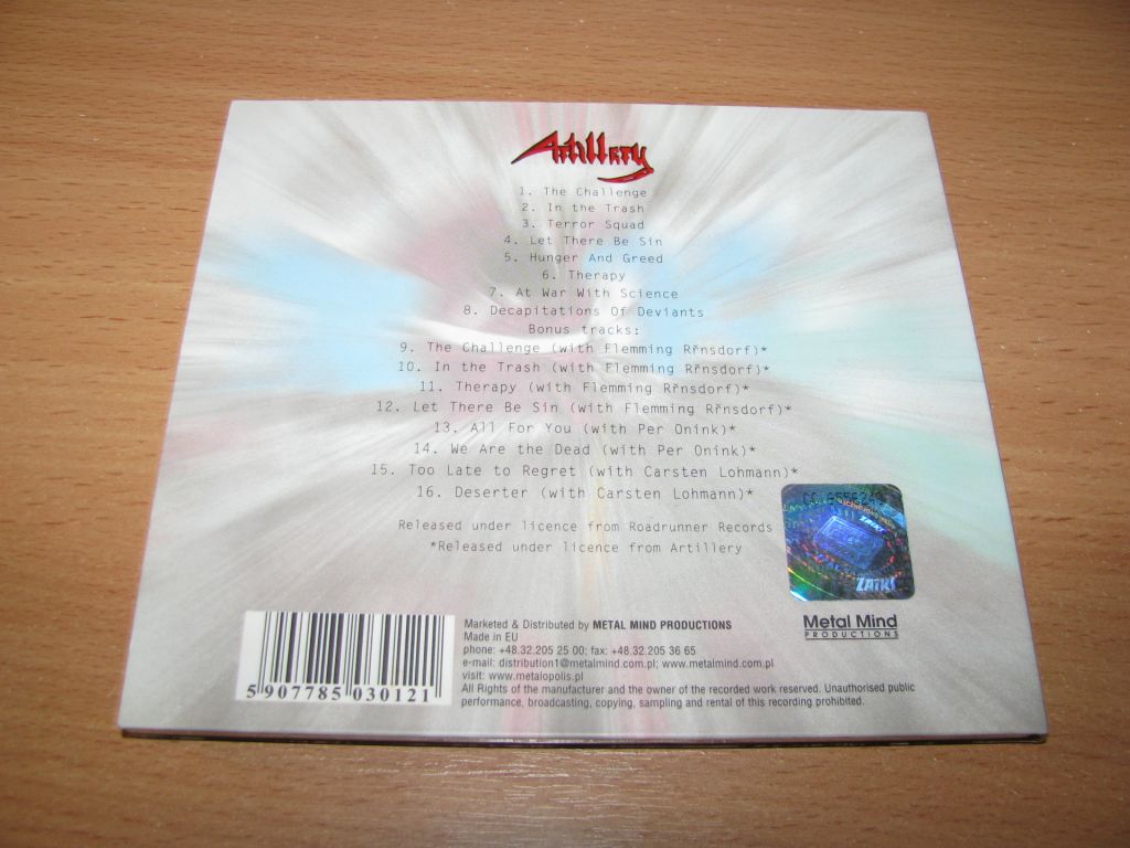 ARTILLERY - Terror Squad  (2008 Metal Mind DIGI) - фото фото фото 1