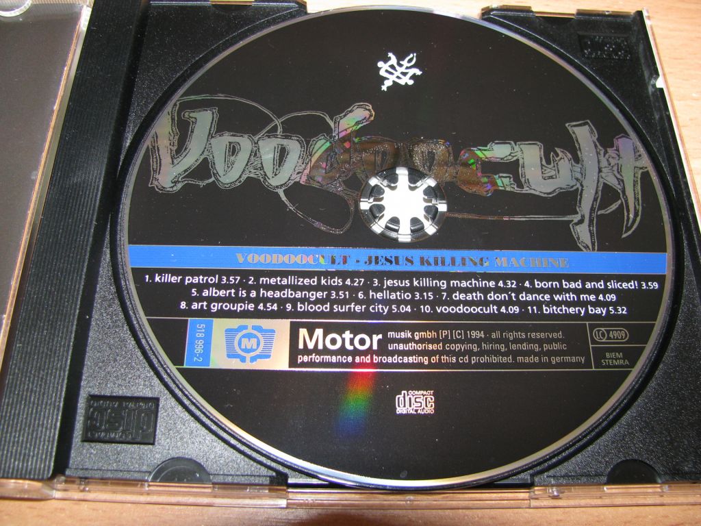 VOODOOCULT - Jesus Killing Machine   (1994 Motor Music 1st press,Germany) - фото фото фото 2