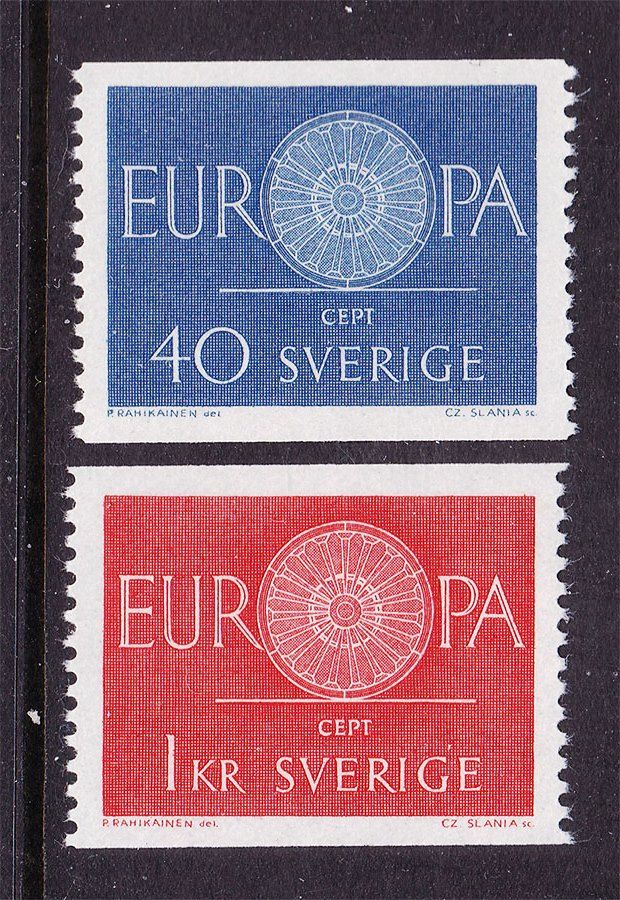 Швеция 1960 г - EUROPA CEPT - б/з стороны - фото фото фото 0