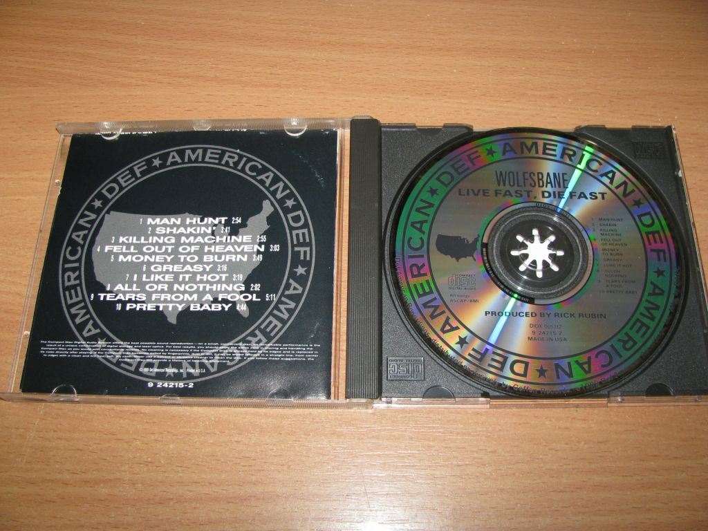 WOLFSBANE - Live Fast, Die Fast  (1989 Def American 1st press,USA) - фото фото фото 1