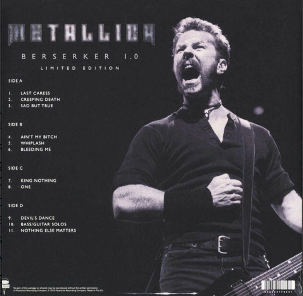 Metallica - Berserker 1.0 - 1996.  (2LP) Coloured Vinyl. Пластинки. Europe. S/S. - фото фото фото 1