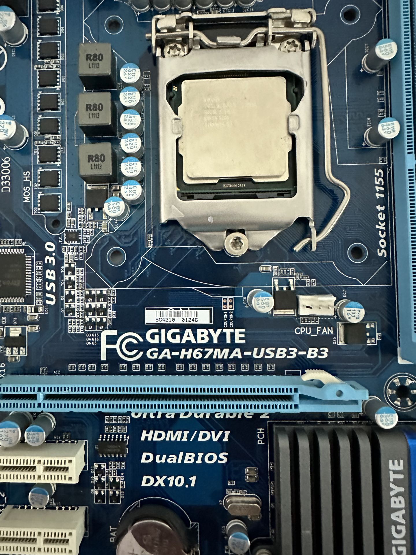Материнская плата Gigabyte GA-H67MA-USB3-B3 + i5 3470S - фото фото фото 2