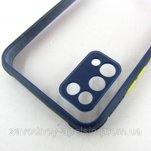 Samsung A02s A025 защитный чехол TPU+PC navy - фото фото фото 2
