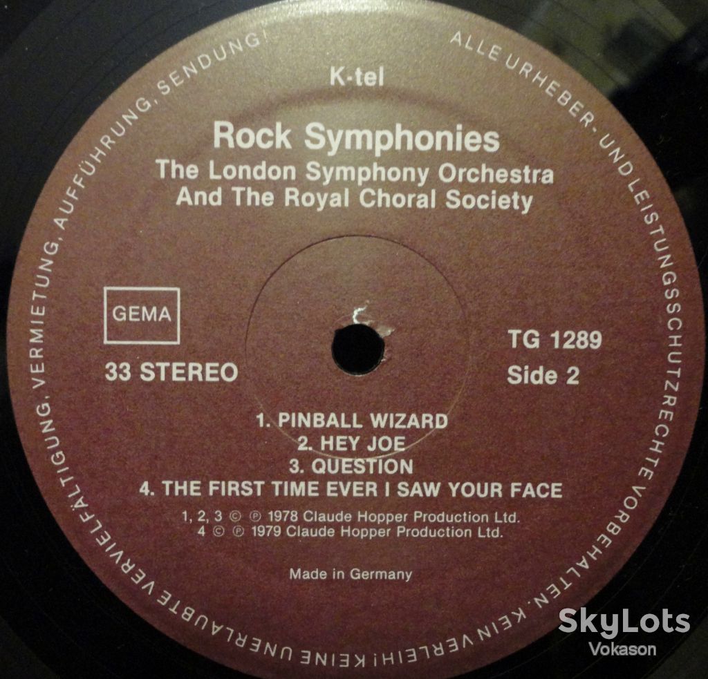 Rock Symphonies - The London Symphony Orchestra NM/NM - фото фото фото 2