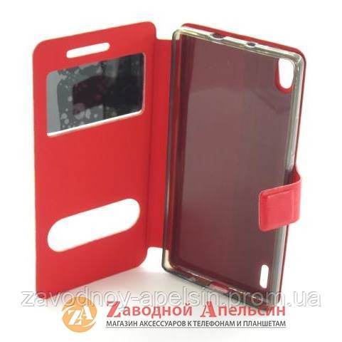 Чехол книжка Huawei P7 Smart Case red - фото фото фото 2