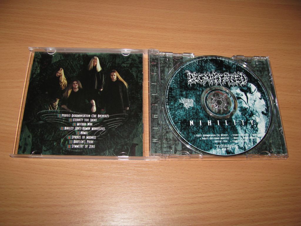 DECAPITATED - Nihility   (2002 Earache 1st press,USA) - фото фото фото 1