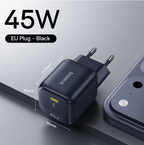 Зарядний пристрій Baseus EnerFill FN22 GaN 45w USB-C - фото фото фото 0
