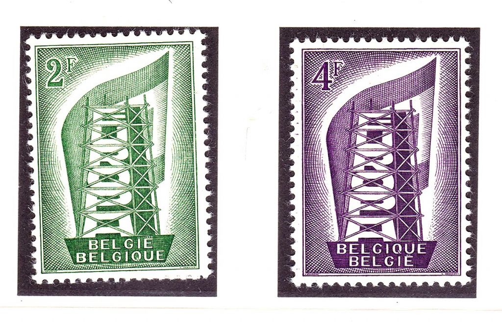 Бельгия 1956 г MNH  - - EUROPA CEPT - - фото фото фото 0