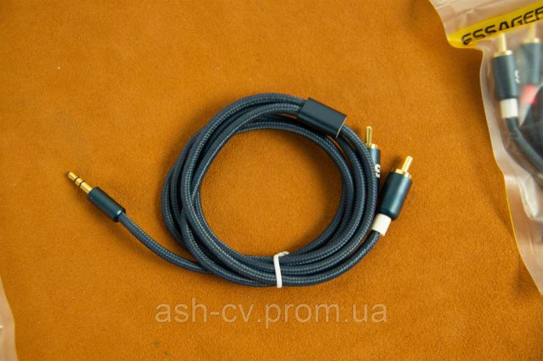 Кабель Hi-End Essager RCA Audio Cable Stereo 3.5mm to 2RCA (5 метрів) - фото фото фото 9