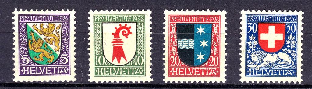 Швейцария / Helvetia 1926 г MNH  - геральдика - фото фото фото 0