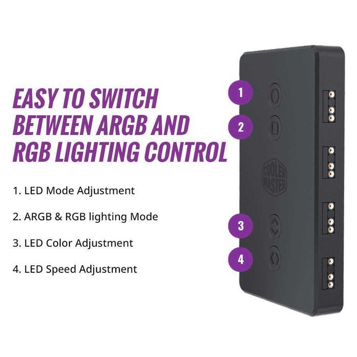 Cooler Master ARGB LED Controller MFP-ACBN-NNUNN-R1 - фото фото фото 2