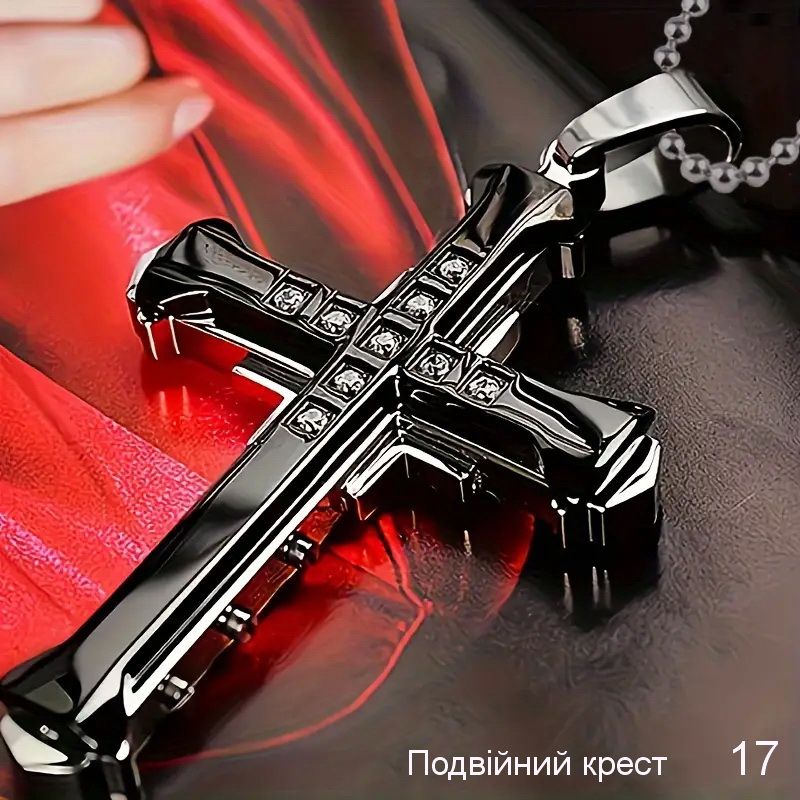 Підвіски-хрести для чоловіків в стилі неоготика. - фото фото фото 0