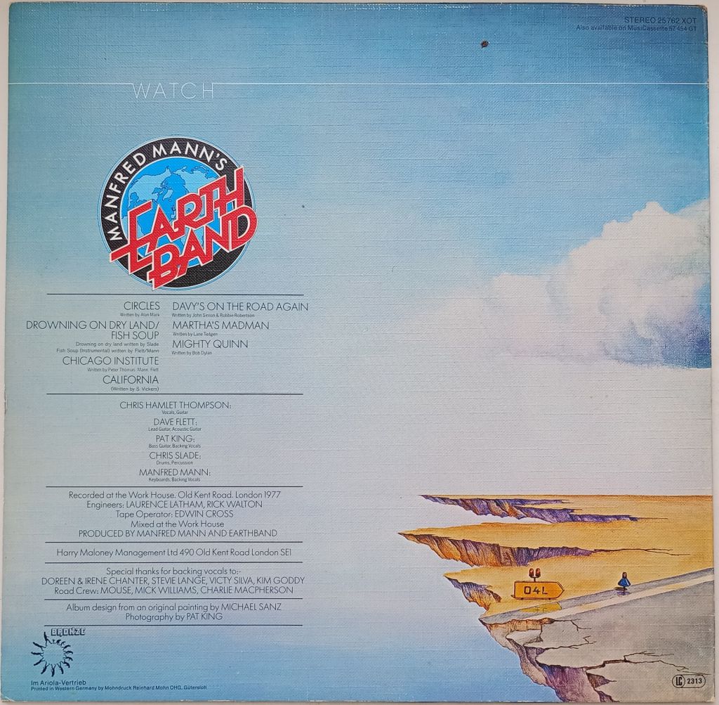 MANFRED MANN'S EARTH BAND Watch LP VG++ - фото фото фото 1