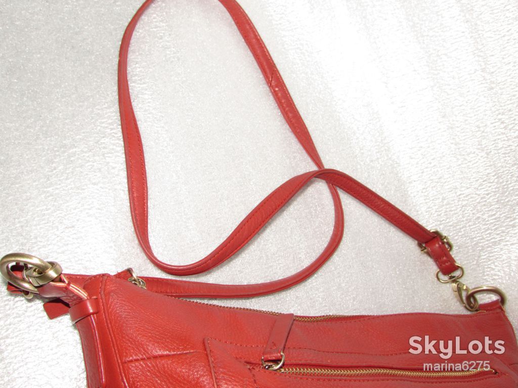 КОРАЛЛОВАЯ СУМКА НА ПЛЕЧО 100% НАТУРАЛЬНАЯ КОЖА~RADLEY~ - фото фото фото 4