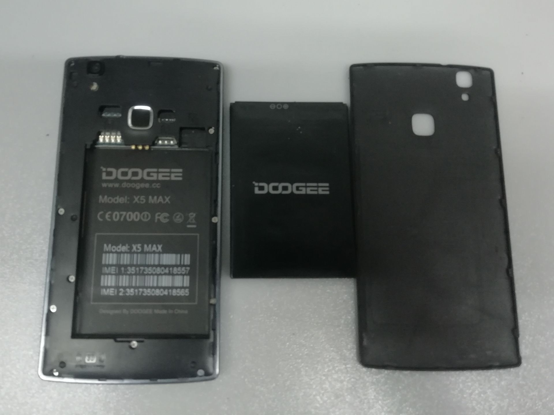 Телефон на запчасти Doogee X5 Max   (Аккумулятор, Экран, тачскрин, Материнская плата) - фото фото фото 1