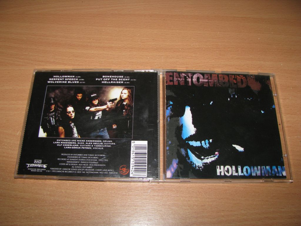 ENTOMBED - Hollowman  (1993 Earache 1st press,UK) - фото фото фото 0