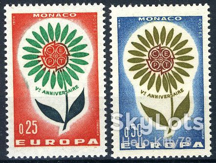 Монако 1964 Европа СЕРТ Mi 782-783 MNH - фото фото фото 0