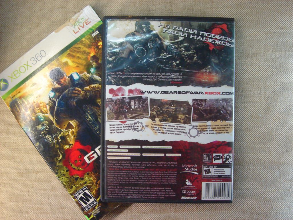 Гра DVD на XBOX 360. Gears of War 3 RU - фото фото фото 5