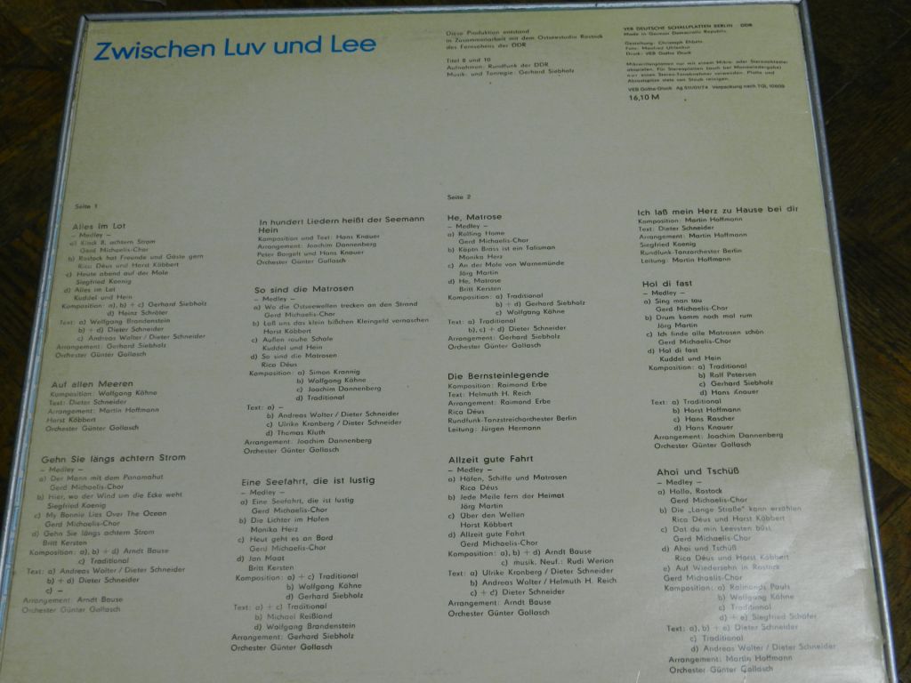 LP     Zwischen Luv and Lee - фото фото фото 3