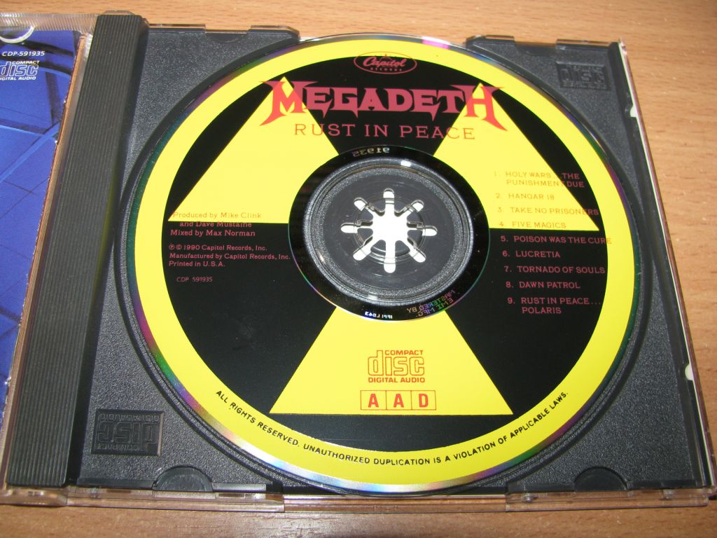 MEGADETH - Rust In Peace   (1990 Capitol USA) - фото фото фото 2