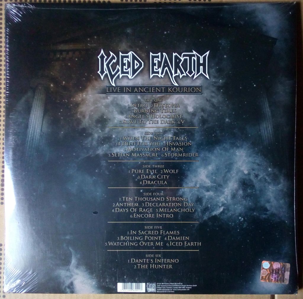 Iced Earth - Live In Ancient Kourion 2013  (3 LP – G/F)  (Sealed) - фото фото фото 1