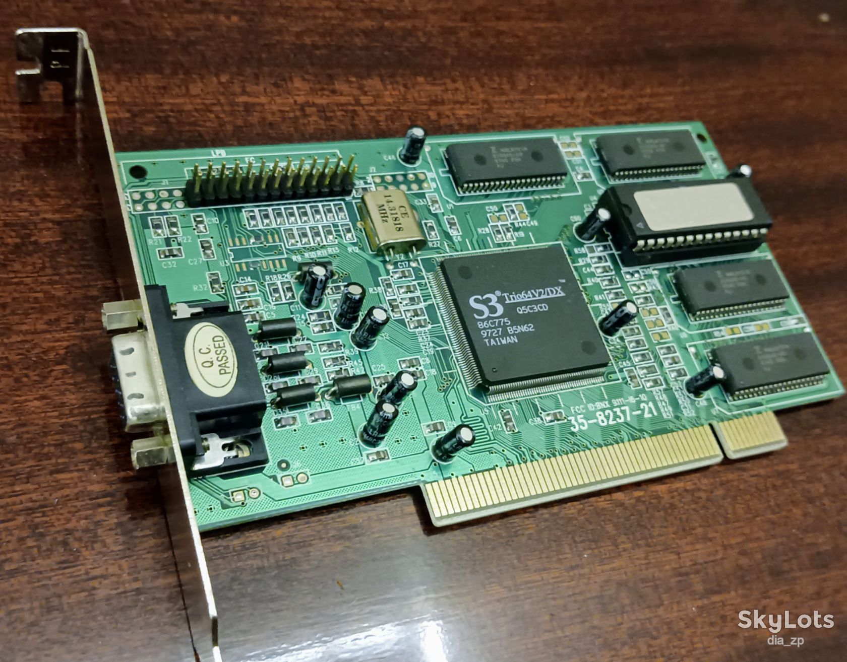 Ретро видеокарта PCI — S3 Trio64V2/DX 2MB  (100% Рабочая, Раритет 1997г) - фото фото фото 4