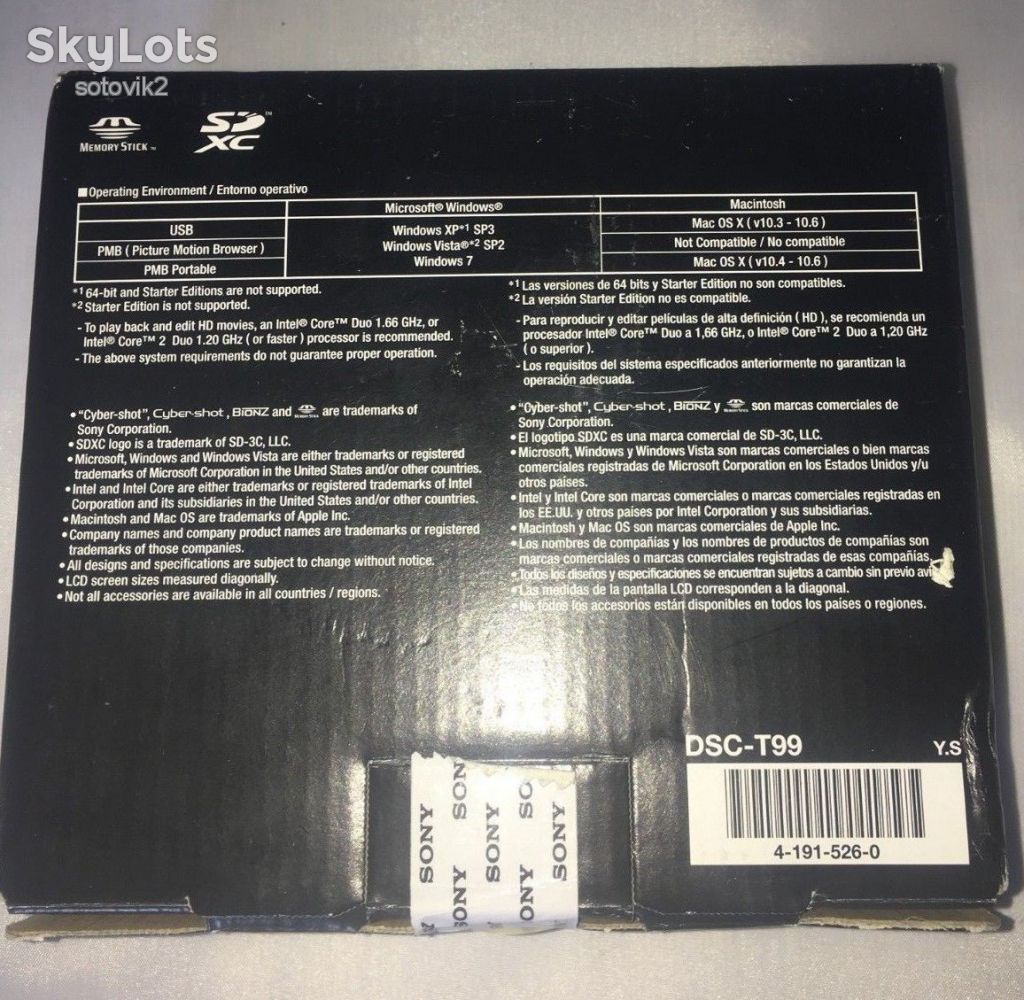 Sony Cyber-Shot DSC-T99 14.1 MP Camera Full HD 1080 - фото фото фото 1